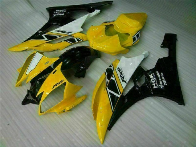 Gelb Schwarz Yamaha R6 2006-2007 Motorrad Verkleidungen Gelb Schwarz Yamaha R6 2006-2007 Motorrad Verkleidungen