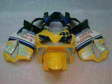 Gelb Silber Nastro Azzurro Honda CBR 600 F4i 2001-2003 Motorrad Verkleidungen