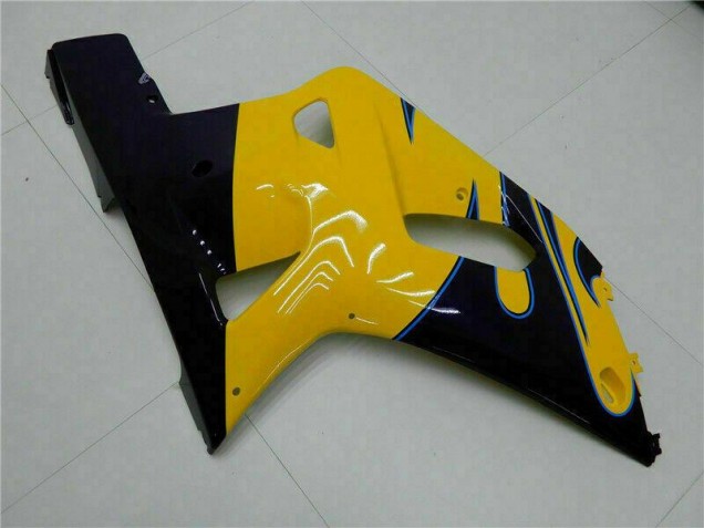 Gelb Suzuki GSXR 600 / 750 K1 K2 K3 2001-2003 Motorrad Vollverkleidung Gelb Suzuki GSXR 600 / 750 K1 K2 K3 2001-2003 Motorrad Vollverkleidung