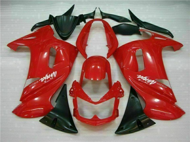 Glänzend Rot Kawasaki EX650 2006-2008 Motorrad Verkleidungen Glänzend Rot Kawasaki EX650 2006-2008 Motorrad Verkleidungen