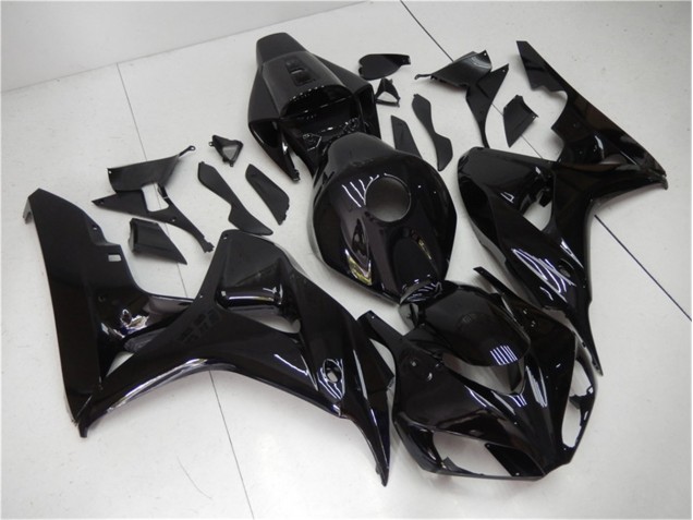 Glänzend Schwarz Honda CBR 1000 RR 2006-2007 Motorrad Vollverkleidung Glänzend Schwarz Honda CBR 1000 RR 2006-2007 Motorrad Vollverkleidung