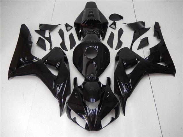 Glänzend Schwarz Honda CBR 1000 RR 2006-2007 Motorrad Vollverkleidung Glänzend Schwarz Honda CBR 1000 RR 2006-2007 Motorrad Vollverkleidung