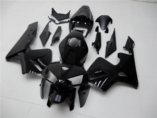 Glänzend Schwarz Honda CBR 600 RR 2005-2006 Motorrad Verkleidungen Glänzend Schwarz Honda CBR 600 RR 2005-2006 Motorrad Verkleidungen