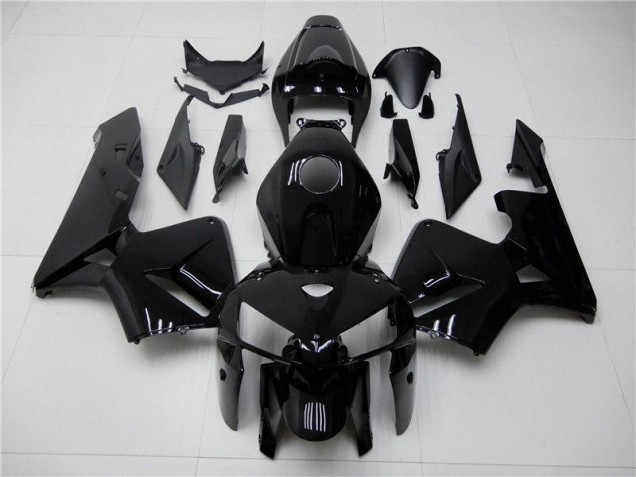Glänzend Schwarz Honda CBR 600 RR 2005-2006 Motorrad Verkleidungen Glänzend Schwarz Honda CBR 600 RR 2005-2006 Motorrad Verkleidungen