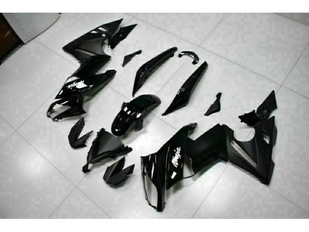 Glänzend Schwarz Kawasaki EX650 2009-2011 Motorrad Verkleidungen Glänzend Schwarz Kawasaki EX650 2009-2011 Motorrad Verkleidungen