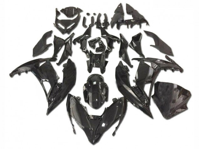 Glänzend Schwarz Kawasaki EX650 2017-2019 Motorrad Verkleidungen Glänzend Schwarz Kawasaki EX650 2017-2019 Motorrad Verkleidungen