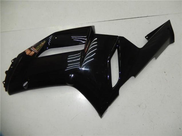 Glänzend Schwarz Kawasaki ZX6R 2007-2008 Motorrad Verkleidung Glänzend Schwarz Kawasaki ZX6R 2007-2008 Motorrad Verkleidung
