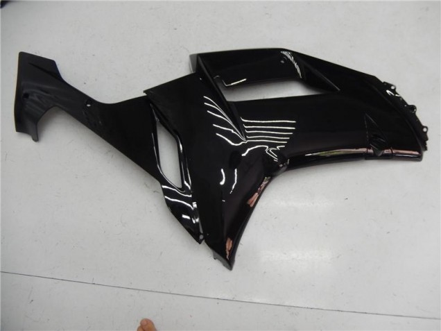 Glänzend Schwarz Kawasaki ZX6R 2007-2008 Motorrad Verkleidung Glänzend Schwarz Kawasaki ZX6R 2007-2008 Motorrad Verkleidung