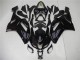 Glänzend Schwarz Kawasaki ZX6R 2007-2008 Motorrad Verkleidung Glänzend Schwarz Kawasaki ZX6R 2007-2008 Motorrad Verkleidung