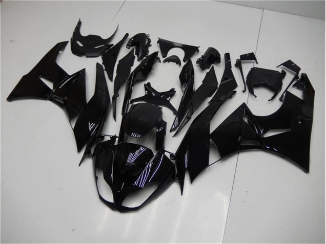 Glänzend Schwarz Kawasaki ZX6R 2009-2012 Motorrad Verkleidungen Glänzend Schwarz Kawasaki ZX6R 2009-2012 Motorrad Verkleidungen
