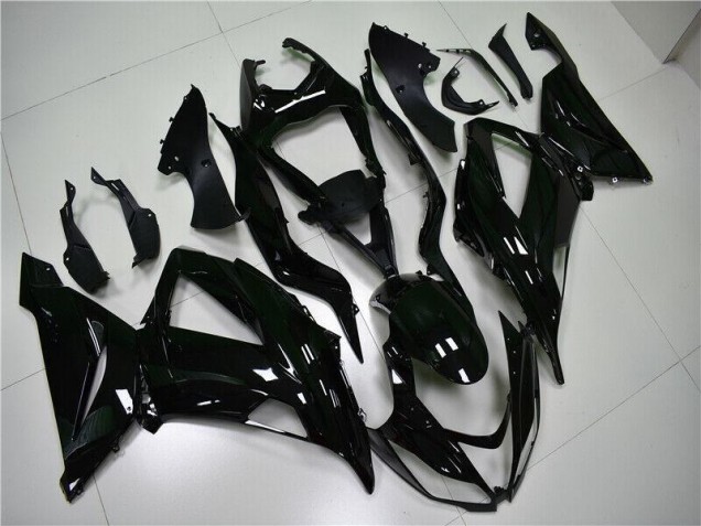 Glänzend Schwarz Kawasaki ZX6R 2013-2018 Motorrad Verkleidungen Glänzend Schwarz Kawasaki ZX6R 2013-2018 Motorrad Verkleidungen