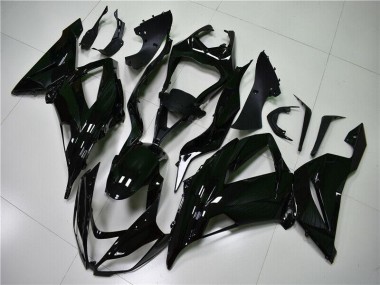 Glänzend Schwarz Kawasaki ZX6R 2013-2018 Motorrad Verkleidungen