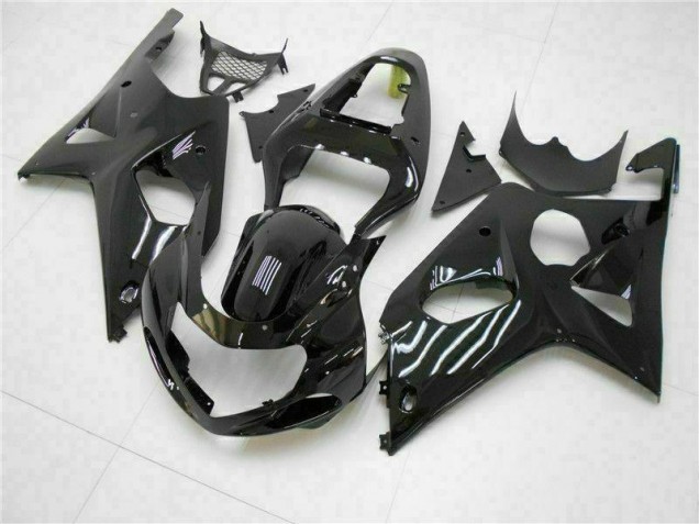 Glänzend Schwarz Suzuki GSXR 1000 K1 2000-2002 Motorrad Verkleidungen Glänzend Schwarz Suzuki GSXR 1000 K1 2000-2002 Motorrad Verkleidungen
