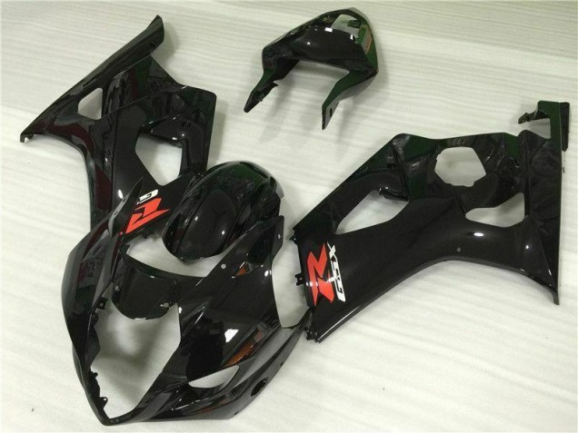 Glänzend Schwarz Suzuki GSXR 1000 K3 2003-2004 Motorrad Vollverkleidung Glänzend Schwarz Suzuki GSXR 1000 K3 2003-2004 Motorrad Vollverkleidung
