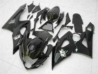 Glänzend Schwarz Suzuki GSXR 1000 K5 2005-2006 Motorrad Verkleidung
