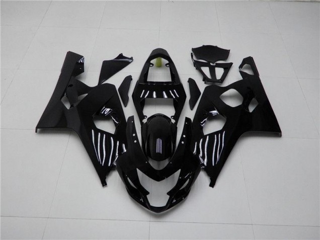 Glänzend Schwarz Suzuki GSXR 600 / 750 K4 2004-2005 Motorrad Verkleidungen Glänzend Schwarz Suzuki GSXR 600 / 750 K4 2004-2005 Motorrad Verkleidungen