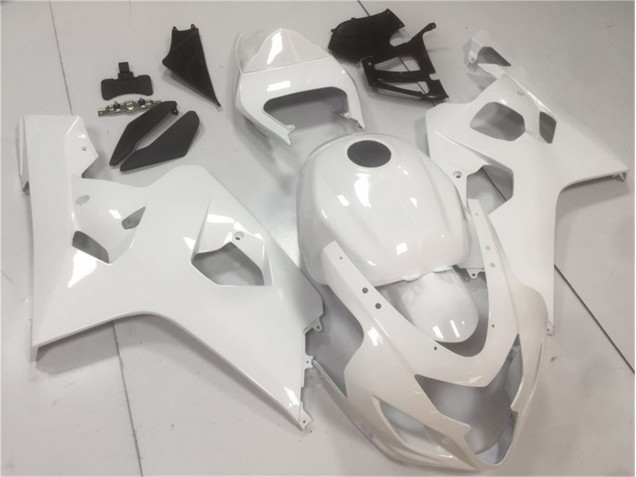 Glänzend Weiß Suzuki GSXR 600 / 750 K4 2004-2005 Motorrad Verkleidungen Glänzend Weiß Suzuki GSXR 600 / 750 K4 2004-2005 Motorrad Verkleidungen