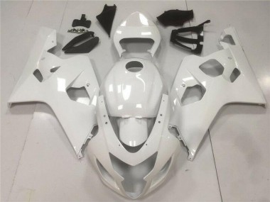 Glänzend Weiß Suzuki GSXR 600 / 750 K4 2004-2005 Motorrad Verkleidungen