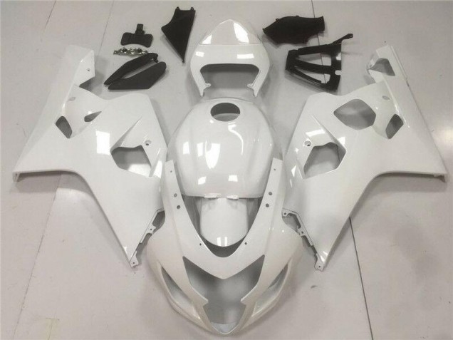 Glänzend Weiß Suzuki GSXR 600 / 750 K4 2004-2005 Motorrad Verkleidungen Glänzend Weiß Suzuki GSXR 600 / 750 K4 2004-2005 Motorrad Verkleidungen