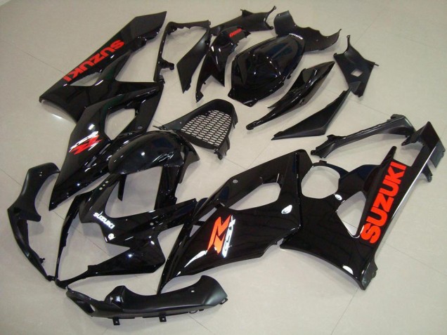Glänzend schwarz roter Aufkleber Suzuki GSXR 1000 K5 2005-2006 Motorrad Verkleidungen Glänzend schwarz roter Aufkleber Suzuki GSXR 1000 K5 2005-2006 Motorrad Verkleidungen