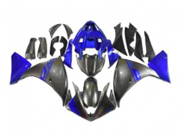 Grau Blau Yamaha R1 2009-2011 Motorrad Verkleidungen Grau Blau Yamaha R1 2009-2011 Motorrad Verkleidungen