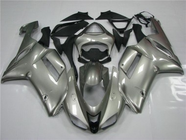 Grau Kawasaki ZX6R 2007-2008 Motorrad Verkleidungen