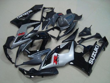 Grau Schwarz Silber Suzuki GSXR 1000 K5 2005-2006 Motorrad Verkleidungen