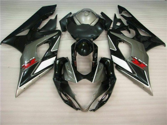 Grau Schwarz Suzuki GSXR 1000 K5 2005-2006 Motorrad Verkleidungen Grau Schwarz Suzuki GSXR 1000 K5 2005-2006 Motorrad Verkleidungen
