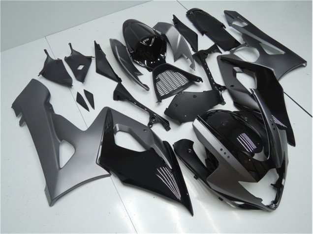 Grau Schwarz Suzuki GSXR 1000 K5 2005-2006 Motorrad Verkleidungen & Plastik Grau Schwarz Suzuki GSXR 1000 K5 2005-2006 Motorrad Verkleidungen & Plastik