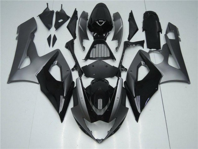 Grau Schwarz Suzuki GSXR 1000 K5 2005-2006 Motorrad Verkleidungen & Plastik Grau Schwarz Suzuki GSXR 1000 K5 2005-2006 Motorrad Verkleidungen & Plastik