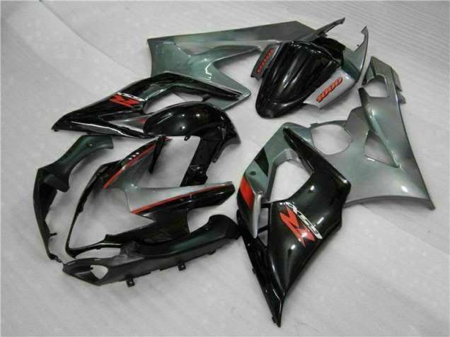 Grau Schwarz Suzuki GSXR 1000 K5 2005-2006 Motorrad Vollverkleidung Grau Schwarz Suzuki GSXR 1000 K5 2005-2006 Motorrad Vollverkleidung