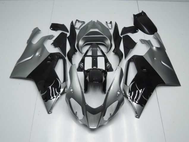 Grau und Schwarz Aprilia RSV 1000 2003-2006 Motorrad Verkleidungen Grau und Schwarz Aprilia RSV 1000 2003-2006 Motorrad Verkleidungen