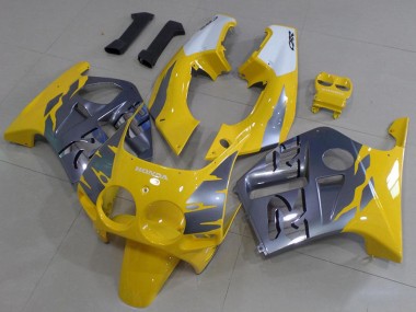 Graues Gelb Honda CBR 250 RR MC19 1988-1989 Motorrad Verkleidungen