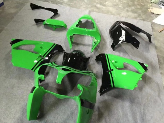 Grün Glänzend Schwarz Kawasaki ZX9R 2002-2003 Motorrad Verkleidungen Grün Glänzend Schwarz Kawasaki ZX9R 2002-2003 Motorrad Verkleidungen