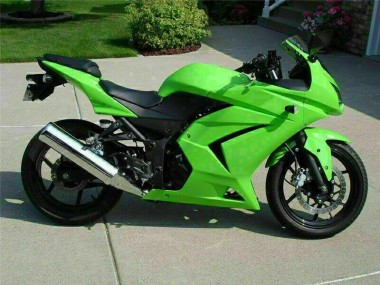 Grün Kawasaki EX250 2008-2012 Motorrad Verkleidungen