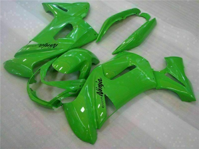 Grün Kawasaki EX650 2006-2008 Motorrad Verkleidung Grün Kawasaki EX650 2006-2008 Motorrad Verkleidung