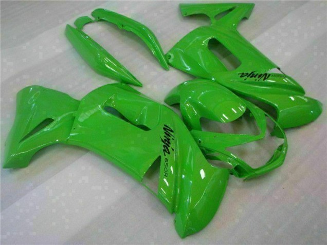 Grün Kawasaki EX650 2006-2008 Motorrad Verkleidung Grün Kawasaki EX650 2006-2008 Motorrad Verkleidung