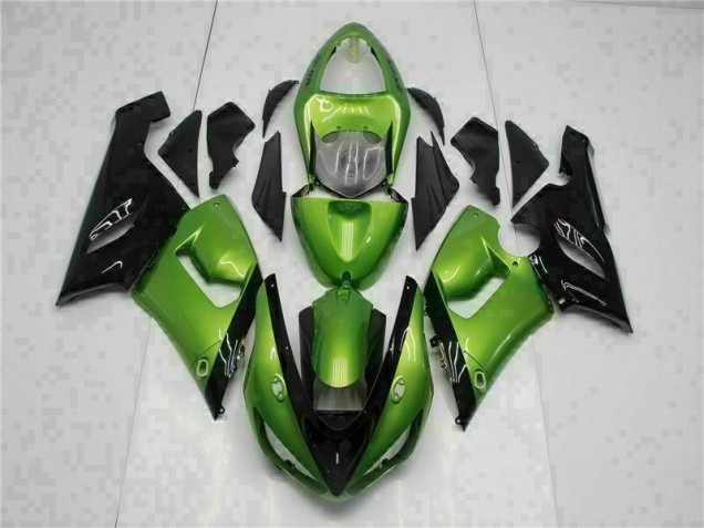 Grün Kawasaki ZX6R 2005-2006 Motorrad Verkleidung Grün Kawasaki ZX6R 2005-2006 Motorrad Verkleidung