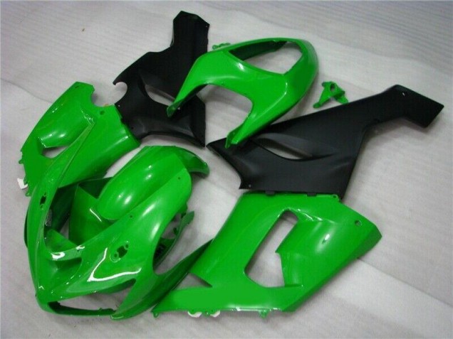 Grün Matt schwarz Kawasaki ZX6R 2005-2006 Motorrad Verkleidungen Grün Matt schwarz Kawasaki ZX6R 2005-2006 Motorrad Verkleidungen