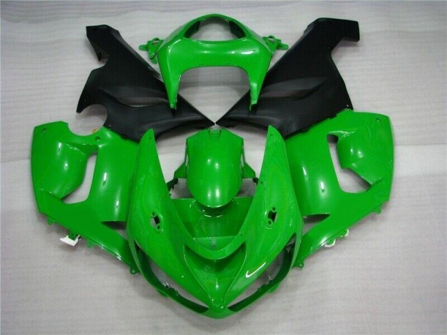 Grün Matt schwarz Kawasaki ZX6R 2005-2006 Motorrad Verkleidungen Grün Matt schwarz Kawasaki ZX6R 2005-2006 Motorrad Verkleidungen