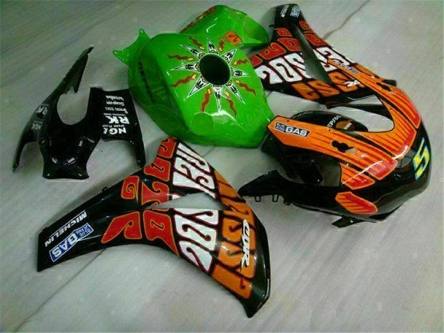 Grün Orange Honda CBR 1000 RR 2008-2011 Motorrad Verkleidungen Grün Orange Honda CBR 1000 RR 2008-2011 Motorrad Verkleidungen