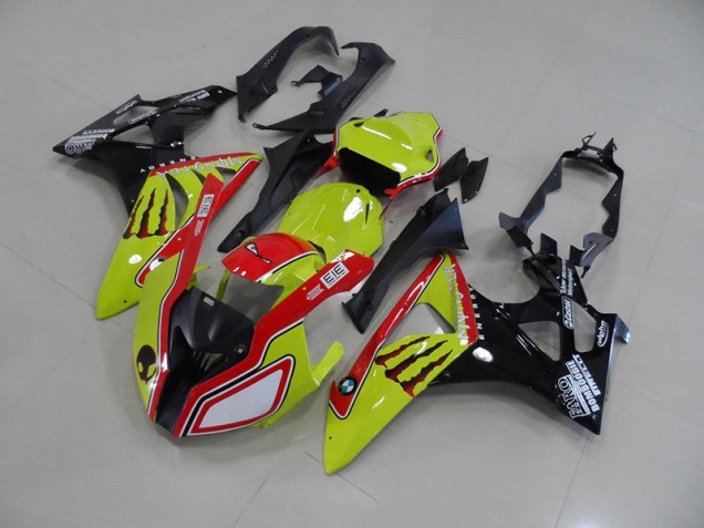 Grün Rot Monster BMW S1000RR 2009-2014 Motorrad Verkleidungen Grün Rot Monster BMW S1000RR 2009-2014 Motorrad Verkleidungen
