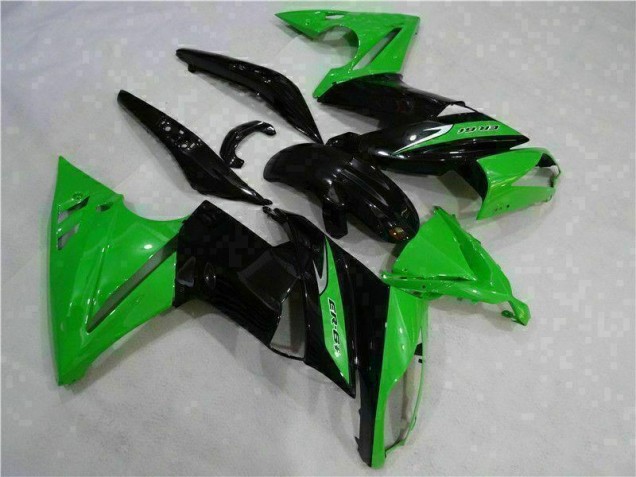 Grün Schwarz Kawasaki EX650 2006-2008 Motorrad Verkleidung Grün Schwarz Kawasaki EX650 2006-2008 Motorrad Verkleidung