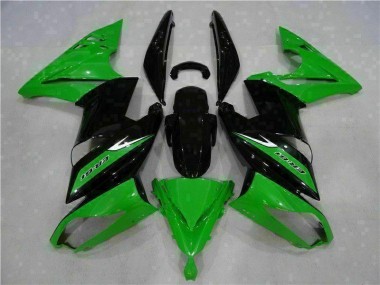 Grün Schwarz Kawasaki EX650 2006-2008 Motorrad Verkleidung