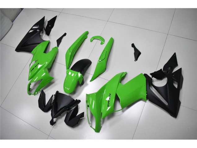 Grün Schwarz Kawasaki EX650 2009-2011 Motorrad Verkleidungen Grün Schwarz Kawasaki EX650 2009-2011 Motorrad Verkleidungen