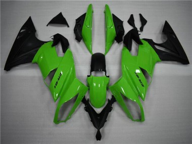 Grün Schwarz Kawasaki EX650 2009-2011 Motorrad Verkleidungen
