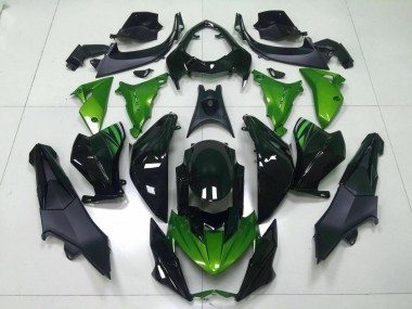 Grün Schwarz Kawasaki Z800 2013-2016 Motorrad Verkleidungen