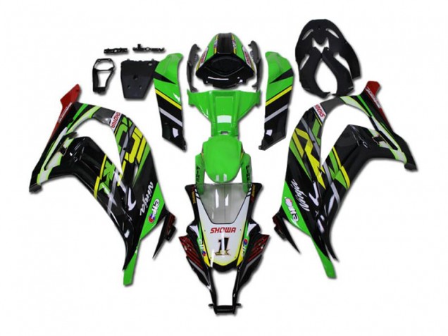 Grün Schwarz Kawasaki ZX10R 2011-2015 Motorrad Verkleidung Grün Schwarz Kawasaki ZX10R 2011-2015 Motorrad Verkleidung