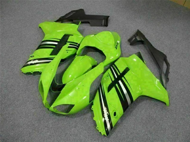 Grün Schwarz Kawasaki ZX6R 2007-2008 Motorrad Verkleidungen Grün Schwarz Kawasaki ZX6R 2007-2008 Motorrad Verkleidungen