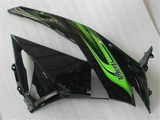 Grün Schwarz Kawasaki ZX6R 2009-2012 Motorrad Verkleidung Grün Schwarz Kawasaki ZX6R 2009-2012 Motorrad Verkleidung